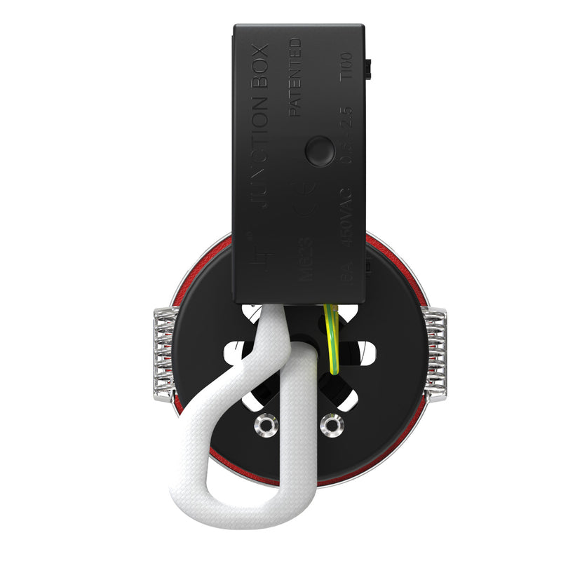 Back View Die-Cast, Tilt, Fire Rated Downlight.