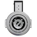 front of a chrome fire-rated downlight