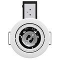 Front view, white Die-Cast, Tilt, Fire Rated, LED, Dimmable Downlight