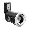 Side view, white Die-Cast, Tilt, Fire Rated, LED, Dimmable Downlight
