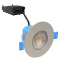 full shot of a 6w Satin Nickel LED Downlight