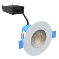 full shot of a 6w white fire rated downlight