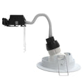 full side shot of a white tilt downlight