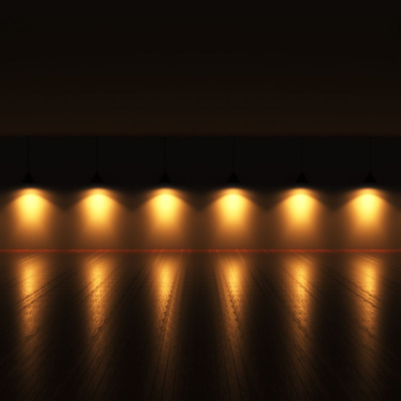 GU10 bulbs with warm white light