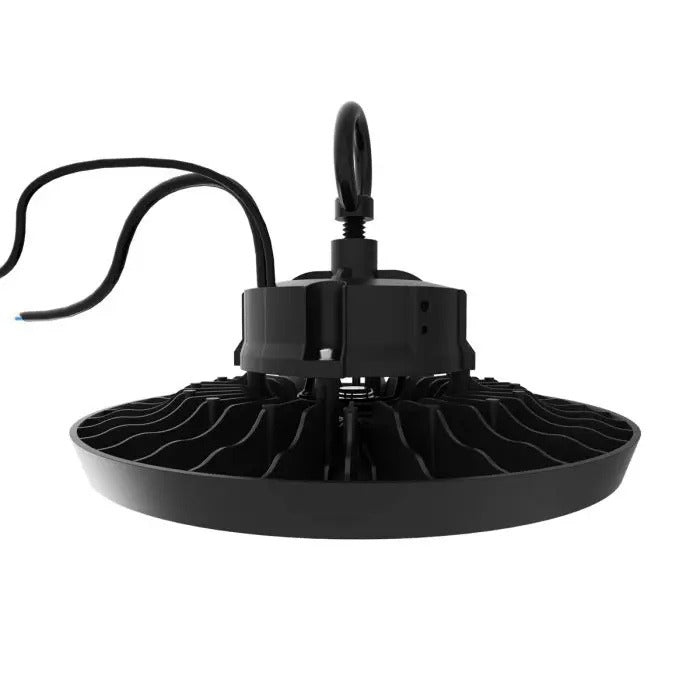 200W LED high bay light on white background side view