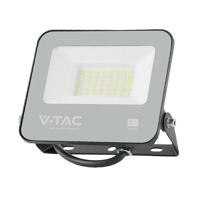 30w LED Floodlight, Black in Cool White