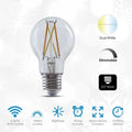 LED smart filament bulb with technical specifications