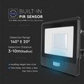 30w LED flood light with PIR sensor with sensor details