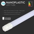 Poster of a T8 nanoplastic LED tube with specifications