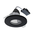 IP44 Fixed GU10 Downlight in Matt Black - 85mm (angle 1)