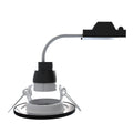 IP44 Fixed GU10 Downlight in Matt Black - 85mm (angle 3)