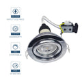 Recessed GU10 Tilt Downlight in Chrome