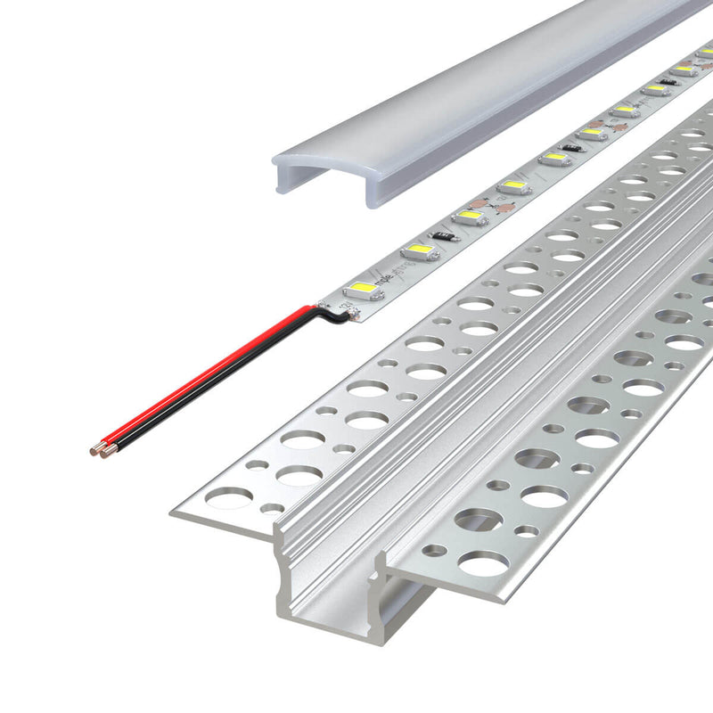 exploded view Plaster in led profile