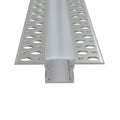 front shot of a plaster-in LED profile