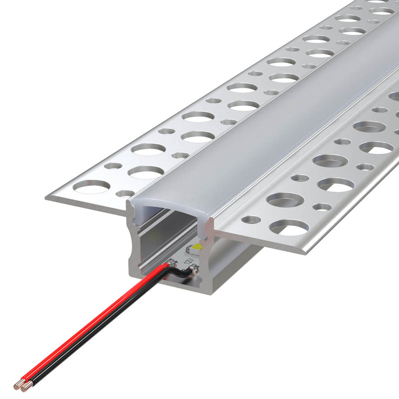 Plaster in led profile with led