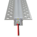 front view of a plaster-in LED profile