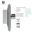 side of a dimmer switch with details