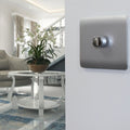 mounted dimmer switch in silver