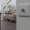 mounted dimmer switch in white