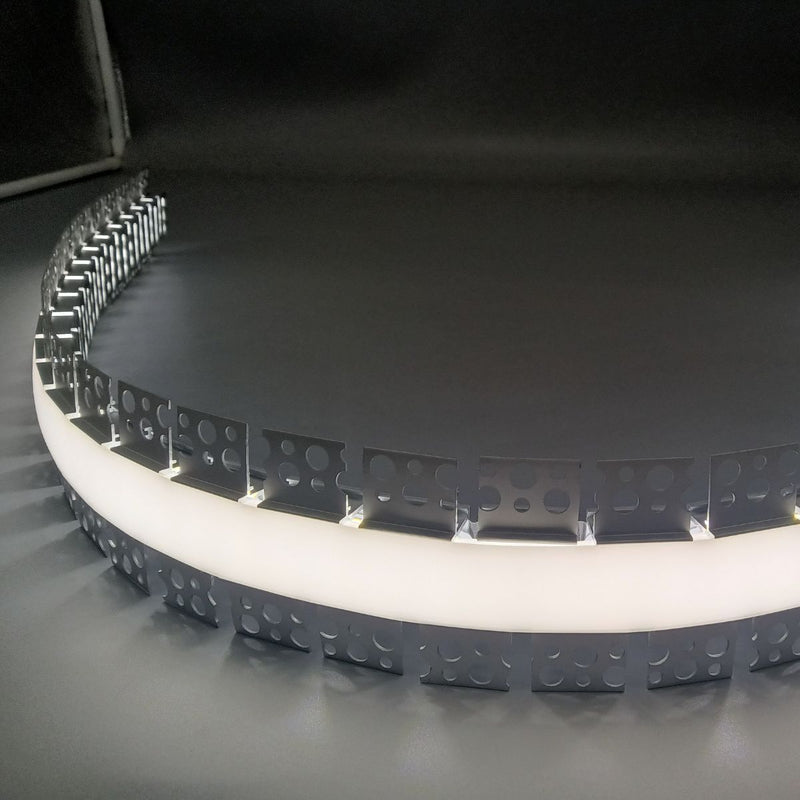 profile with bended strip light
