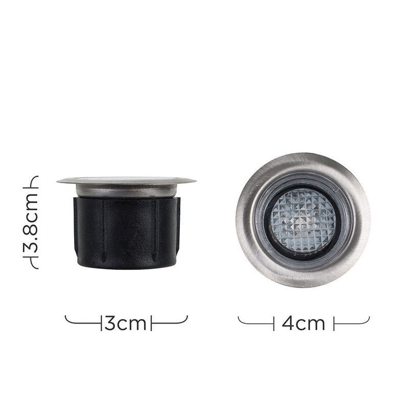 LED deck lights with dimensions