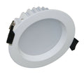 Tilted short can LED downlight in a white finish