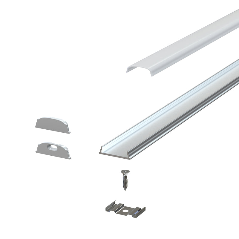 2m Long, Bendable Aluminium LED Profile