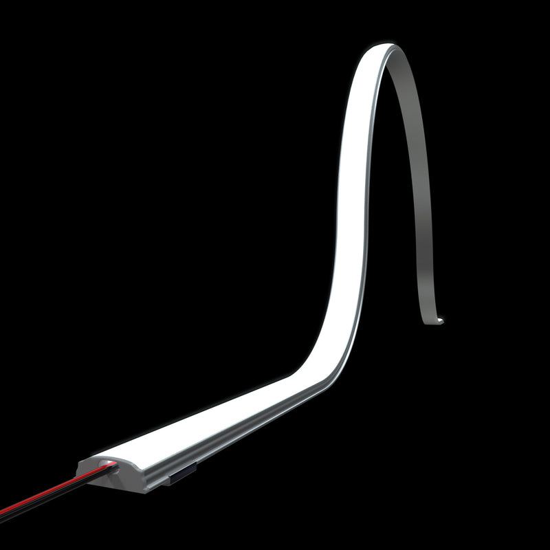 full shot of an LED profile with light