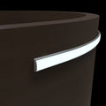 mounted bendable LED profile with light
