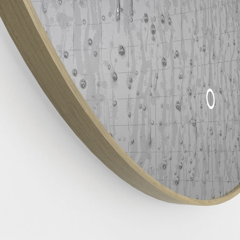 LUXE600-OAK close up shot of droplets showing water repellent 
