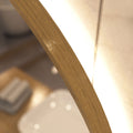 LUXE600-OAK mirror in warm white light