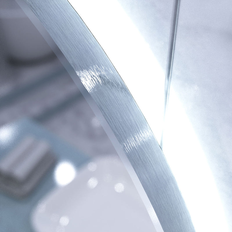 LUXE600-OBS LED Bathroom mirror in cool white light