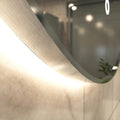 LUXE600-OBS LED Bathroom mirror in warm white light