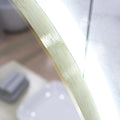 LUXE600-OTG LED Bathroom Mirror in cool white light close up shot