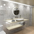 LED Bathroom Mirror in natural white light in the loo setting