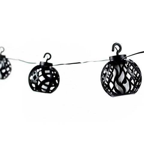 black lantern string lights
