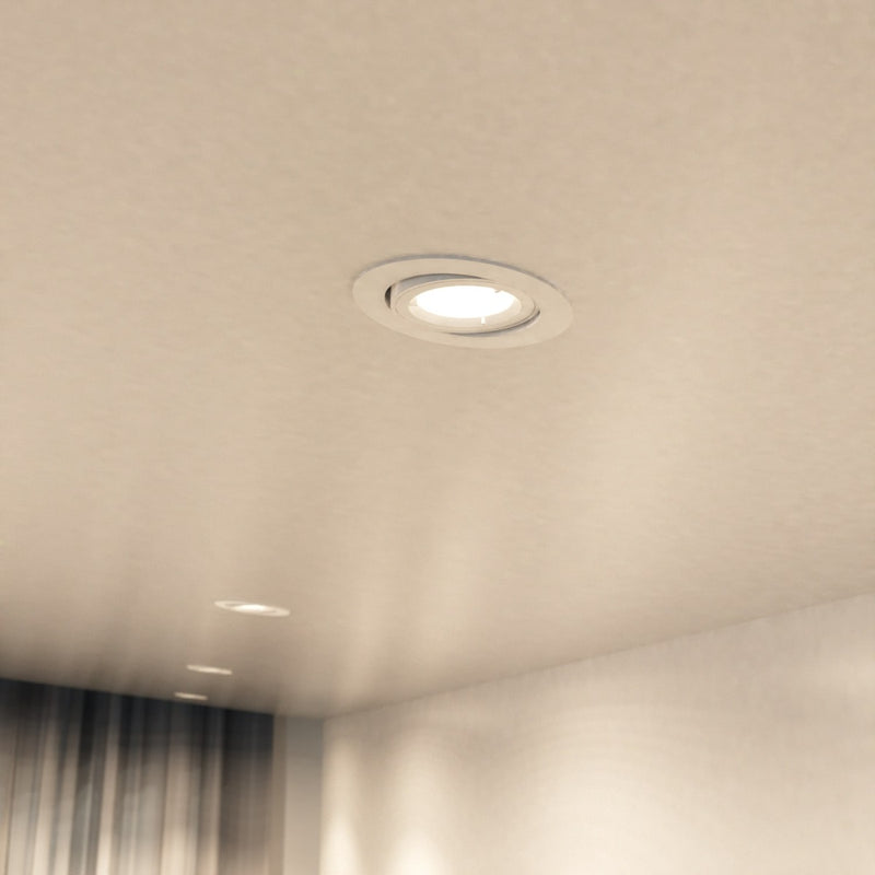 mounted white tilt downlight with natural white light
