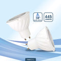 GU10 LED bulb with lumens count