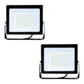Pack of 2 Eco 100W Flood LED Outdoor Lights – 6500K Cool White