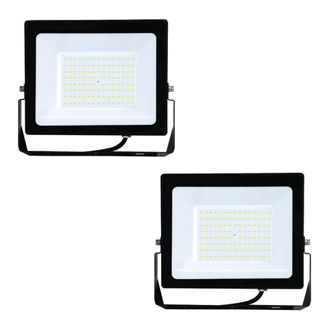 Pack of 2 Eco 100W Flood LED Outdoor Lights – 6500K Cool White
