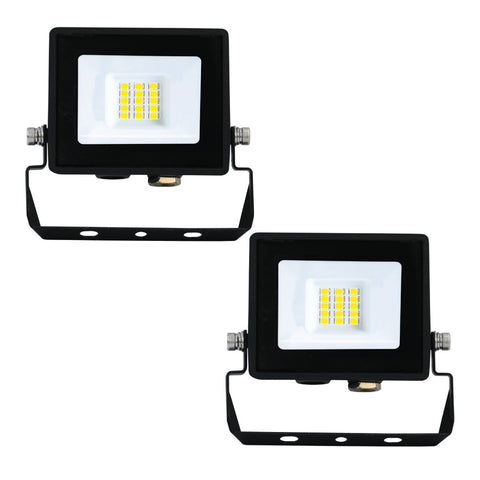 Pack of 2 Eco 10W Flood LED Outdoor Lights – 6500K Cool White