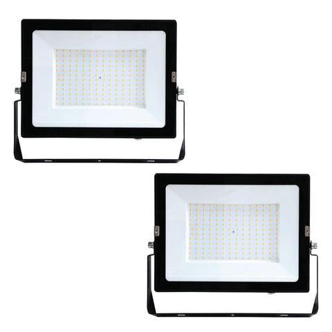 Pack of 2 Eco 150W Flood LED Outdoor Lights – 6500K Cool White