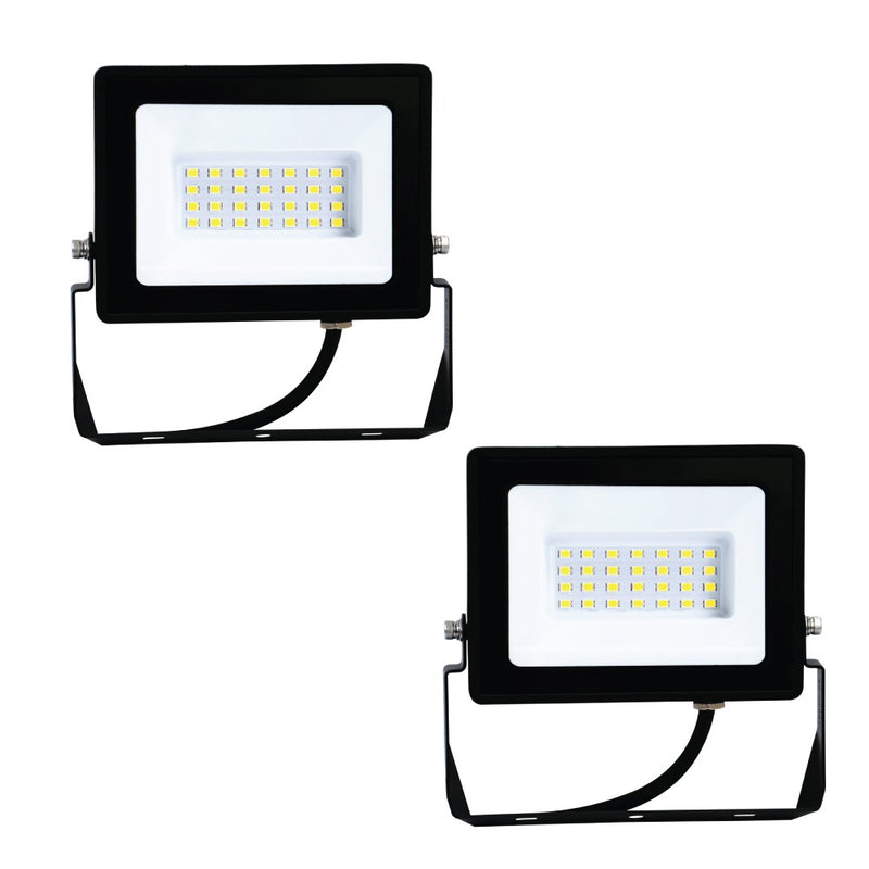 Pack of 2 Eco 30W Flood LED Outdoor Lights – 6500K Cool White