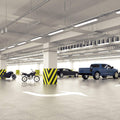 parking with mounted natural white LED battens