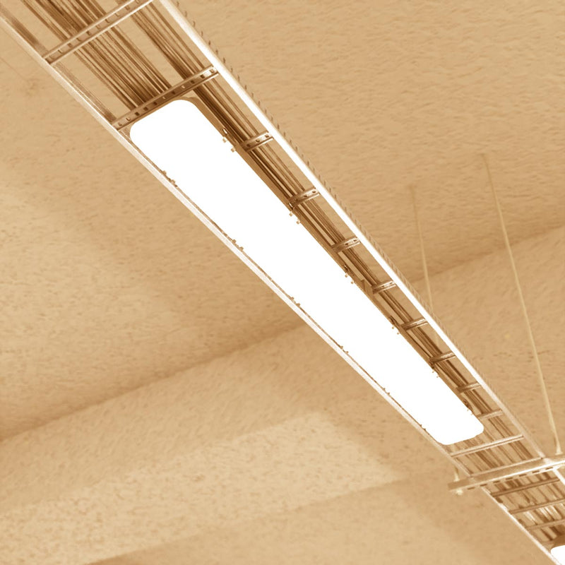 hanging LED batten with warm white light