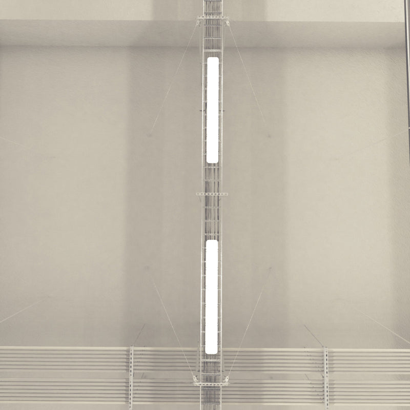 hanging LED battens with natural white light