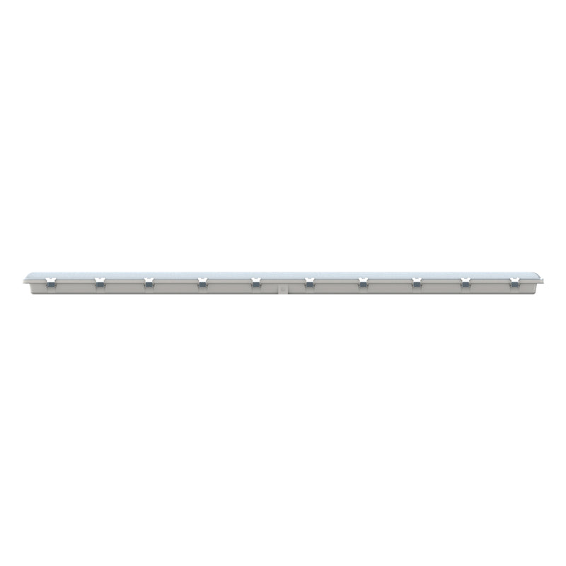 side of a 60w CCT IP65 LED Batten with microwave sensor and emergency module, 180cm