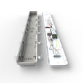 inside the 60w IP65 LED batten with emergency module, 180cm