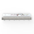 inside a 60w CCT IP65 LED batten with emergency module, 150cm