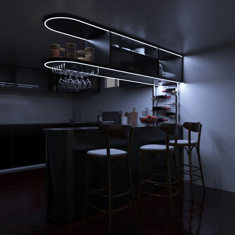 Home bar full shot - cool white light